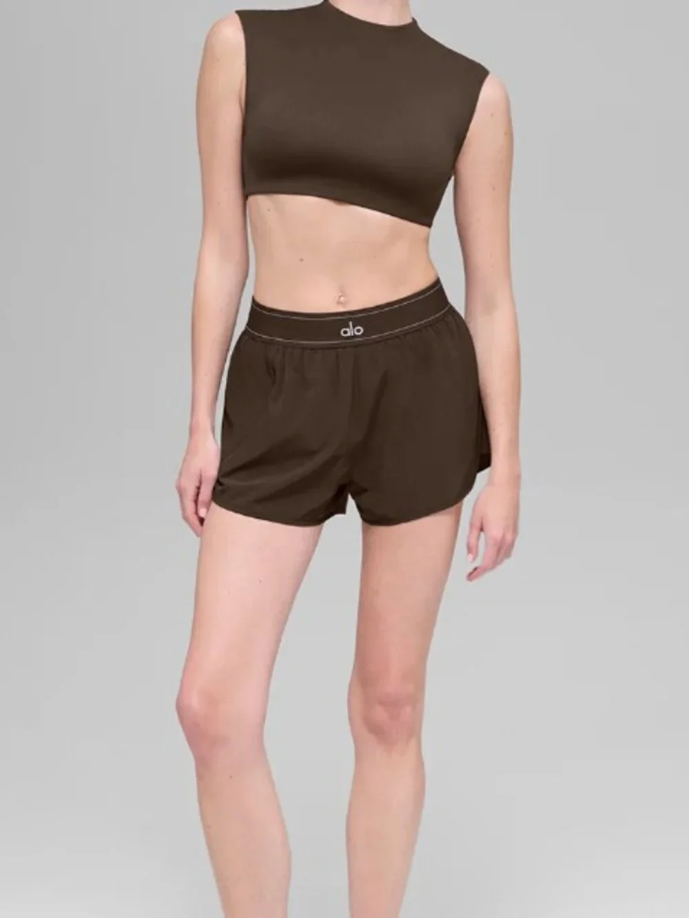 NWT ALO Match Point Short Espresso